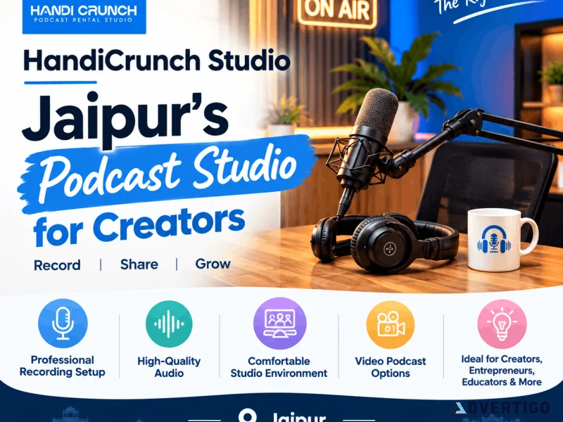 Handicrunch podcast a dedicated space for your next podcast