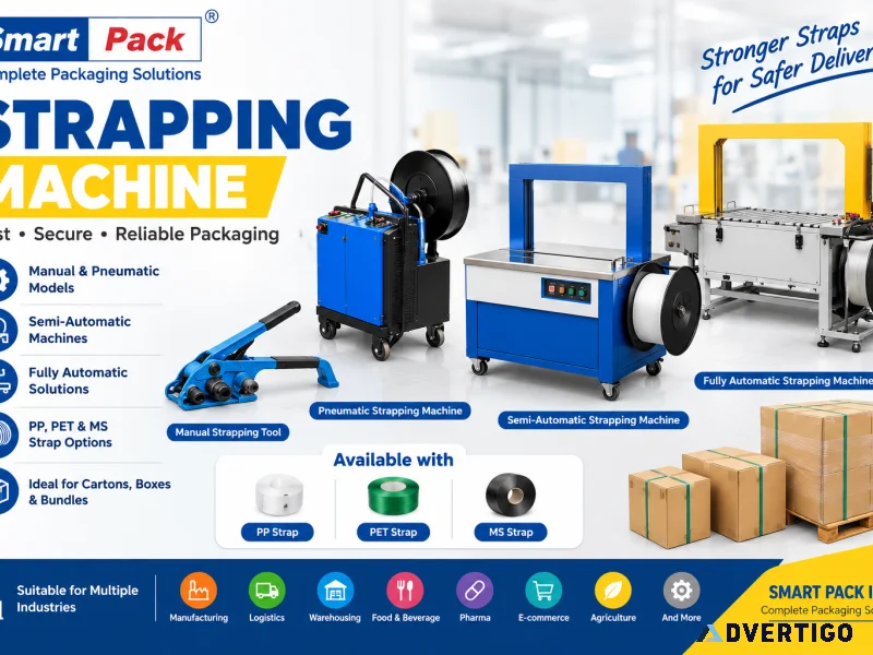 Strapping machine manufacturer supplier in india smart pack