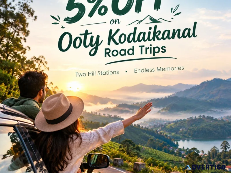 Limited 5 off on ooty kodaikanal road trips 91 9090484850