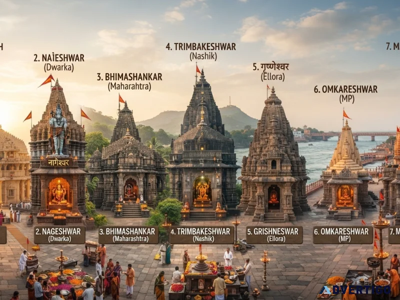 Experience the divine journey of 7 sacred jyotirlingas