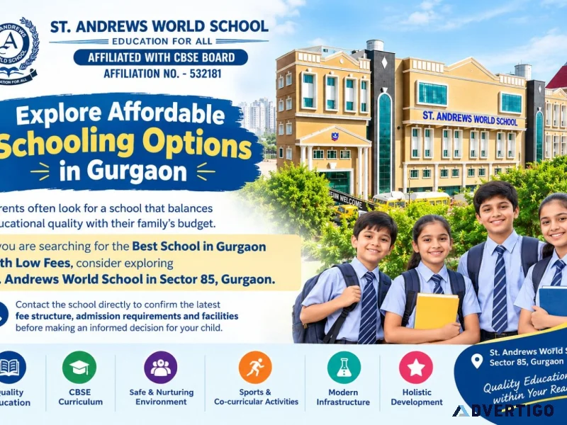 Explore affordable schooling options in gurgaon