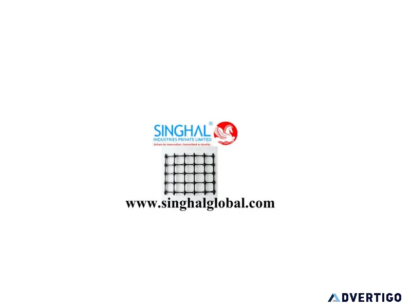 Biaxial geogrid reduces aggregate movement during repeated