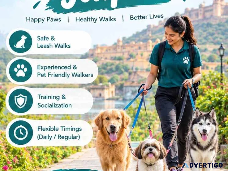 Dog walking services in jaipur