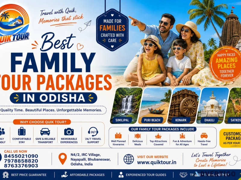 Best family tour packages in odisha