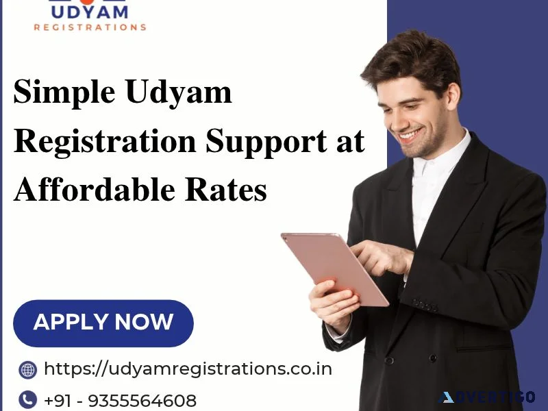 Simple udyam registration support at affordable rates