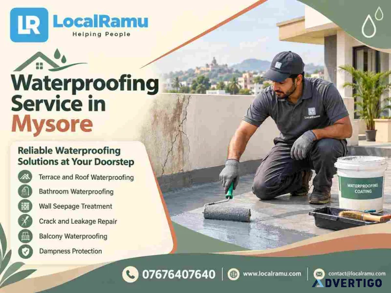 Expert waterproofing service in mysore by localramu