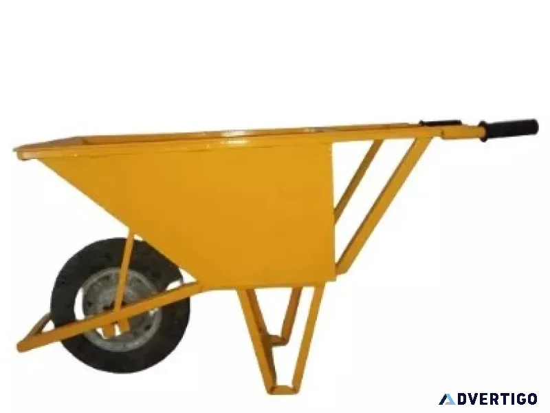 Wheel barrow single wheel for heavyduty construction requiremen