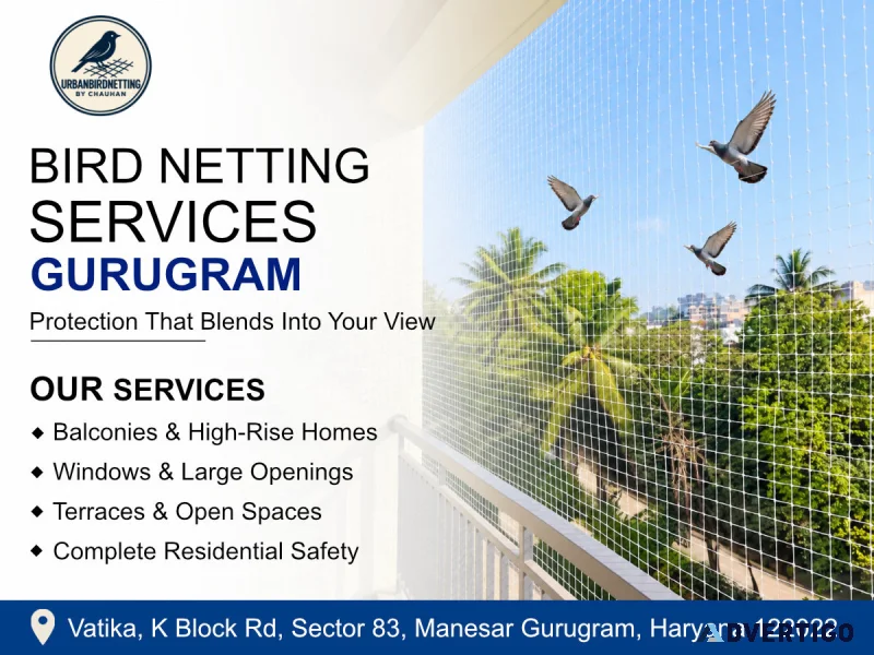 Premium bird netting services in gurugram