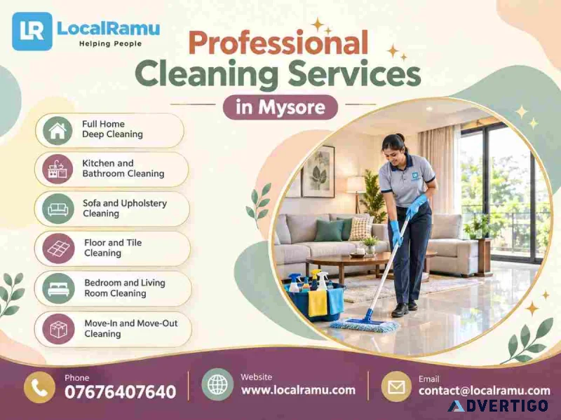 Professional cleaning services in mysore by localramu