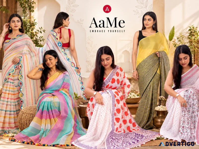 Soft mulmul cotton sarees online crafted with love