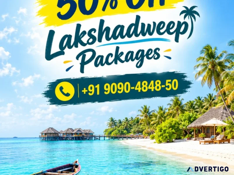 Exclusive 50 off lakshadweep packages 91 9090484850