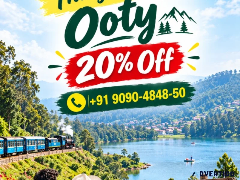 Explore things to do in ooty with 20 off 91 9090484850