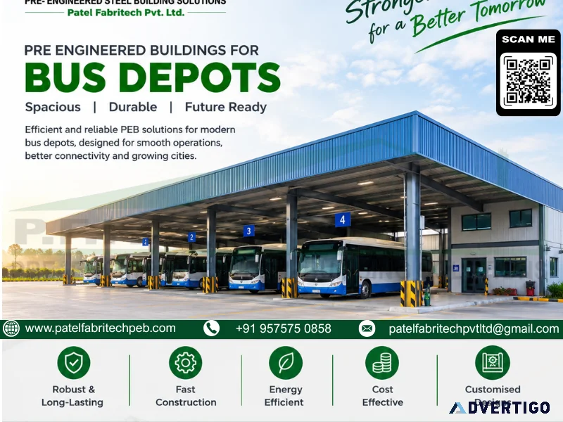 Patel fabritech pvt ltd premier peb manufacturer for bus depots