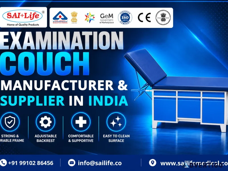 Examination couch manufacturer supplier in india
