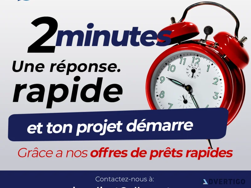 Besoin dun financement doffre de prt rapide flexible et tran