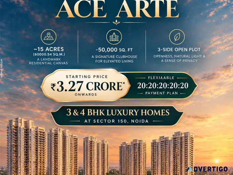 Ace arte 3 bhk flats in noida