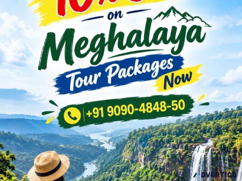 Grab 10 off on meghalaya tour packages now 91 9090484850