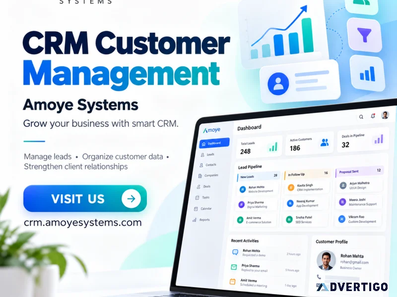 Crm customer management amoye systems