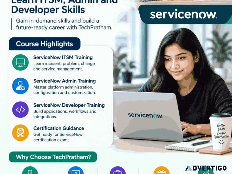 Servicenow training in noida itsm admin and developer course