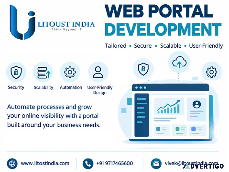 Web portal development services litoust india
