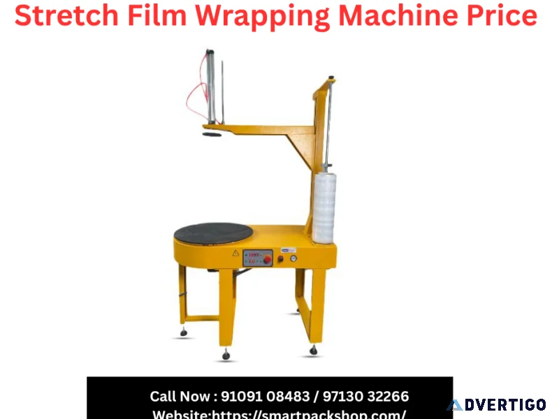 Stretch film wrapping machine price