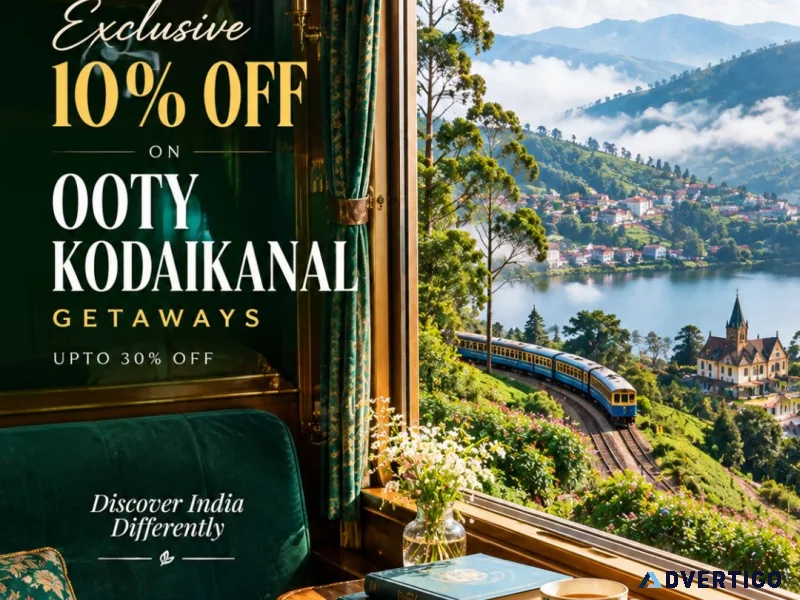 Exclusive 10 off on ooty kodaikanal getaways 91 9090484850