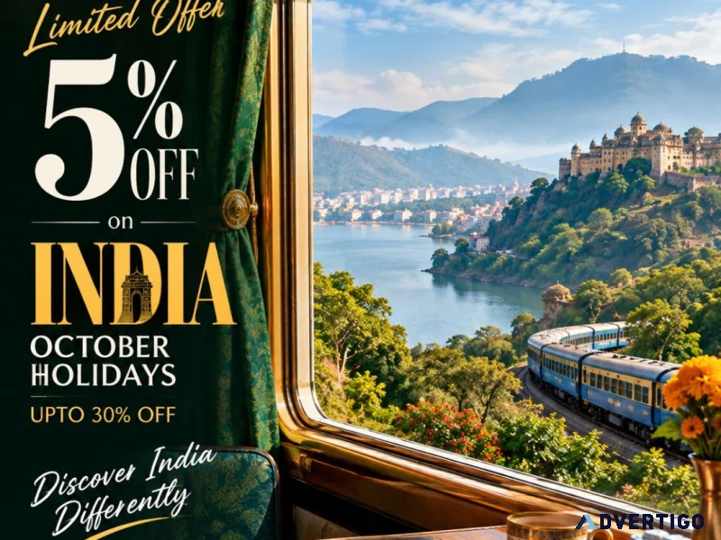 Limited offer 5 off on india october holidays 91 909048485