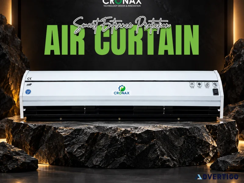 Keep it cool keep it clean air curtain by cronax industries