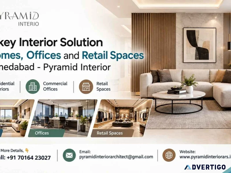 Turnkey interior solution for homes offices and retail spaces i
