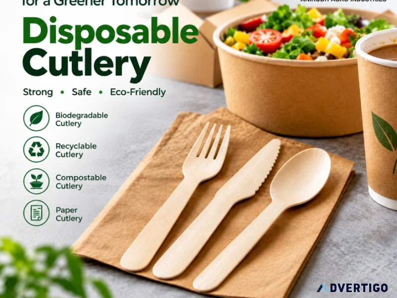 Disposable cutlery for businesses and compostable cutlery