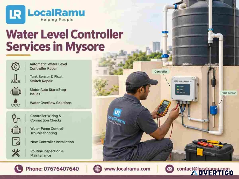 Expert water level controller repair service in mysore by localr