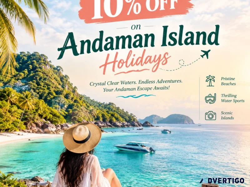 Grab exclusive 10 off on andaman island holidays 91 9090484