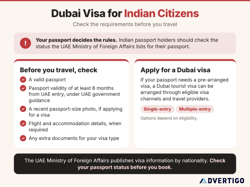 Dubai visa for indian citizens requirements documents and trav