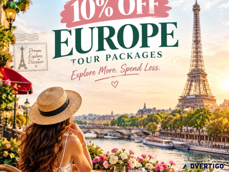 Limited deal 10 off europe tour packages 91 9090484850