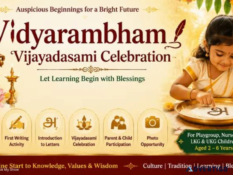 Vidyarambham first learning journey vijayadasami event