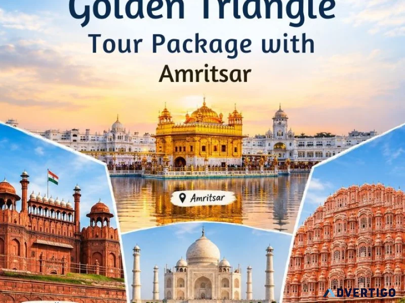 Golden triangle tour package with amritsar