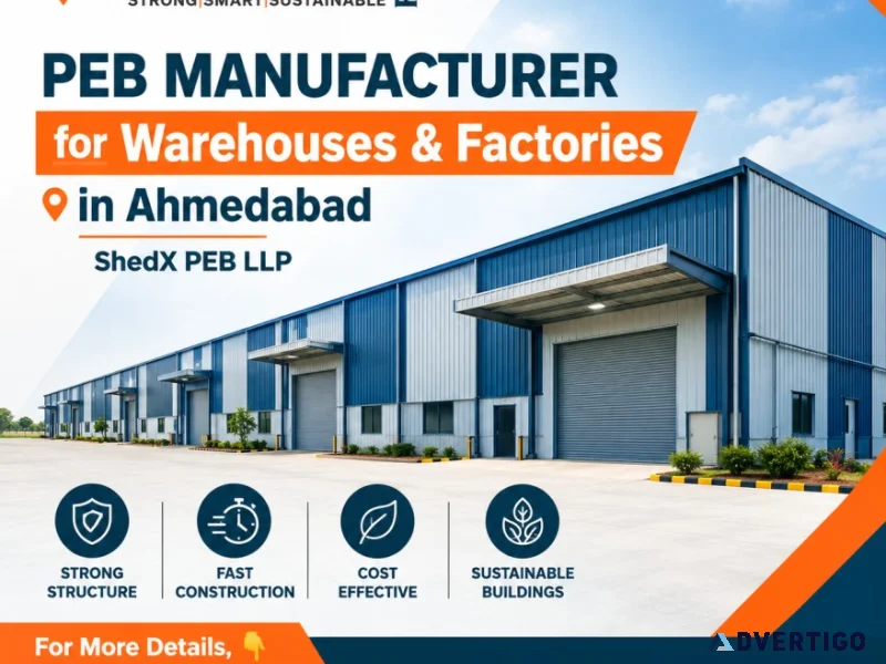 Peb manufacturer for warehouses factories in ahmedabad shedx