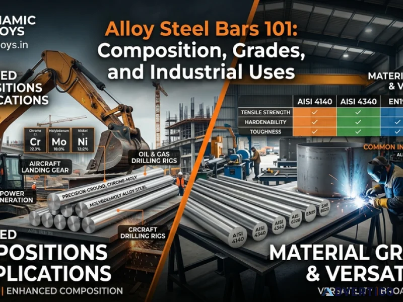 Alloy steel bars 101 composition grades and industrial uses