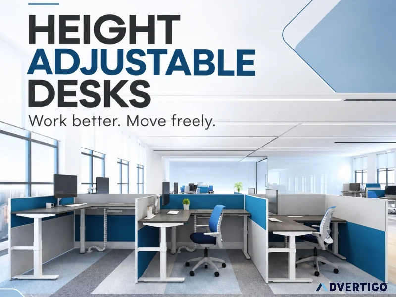 Height adjustable desks