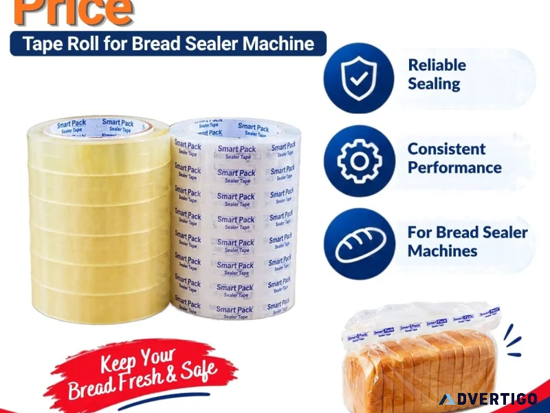 Packing tape roll price tape roll for bread sealer machine