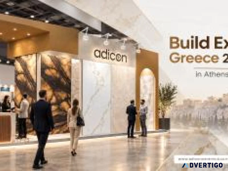 Large format porcelain slabs at build expo greece
