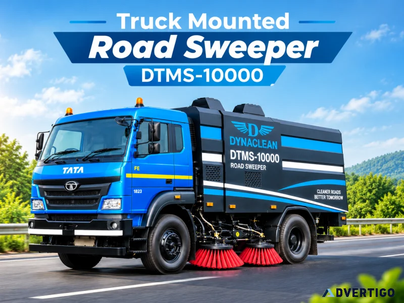 Truck mounted road sweeper dtms10000 highway sweeper truck