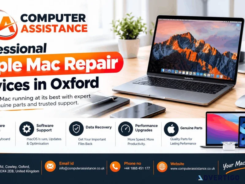 Professional apple mac repair services in oxford