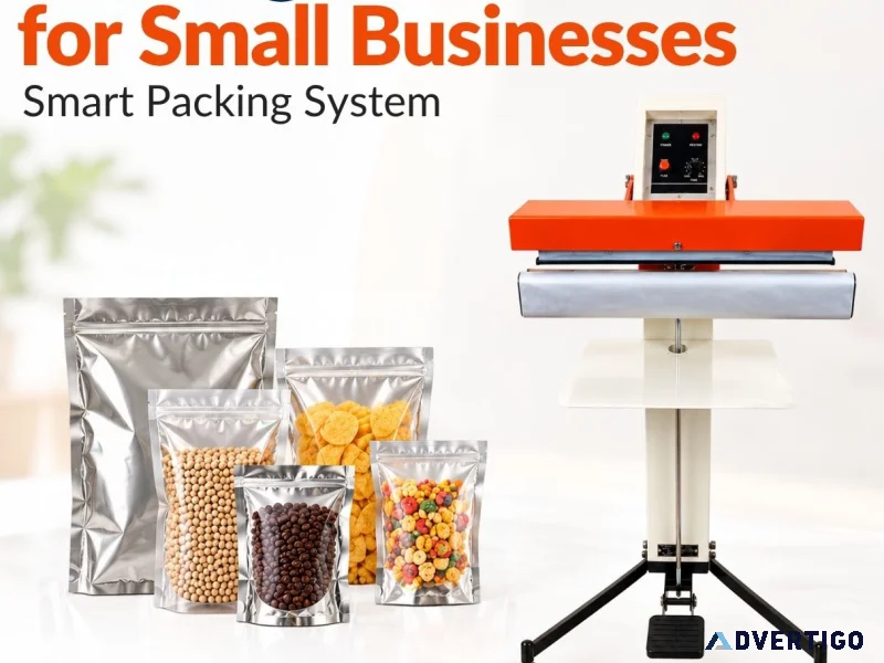 Sealing machine for small businesses smart packing system