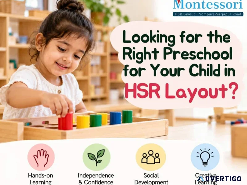 Looking for the right preschool in hsr layout
