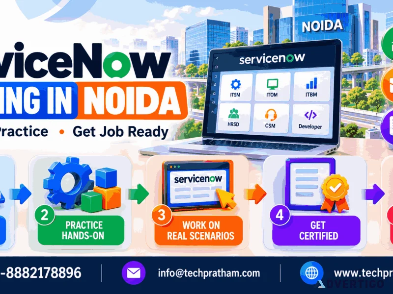 Servicenow training in noida for practical it skills
