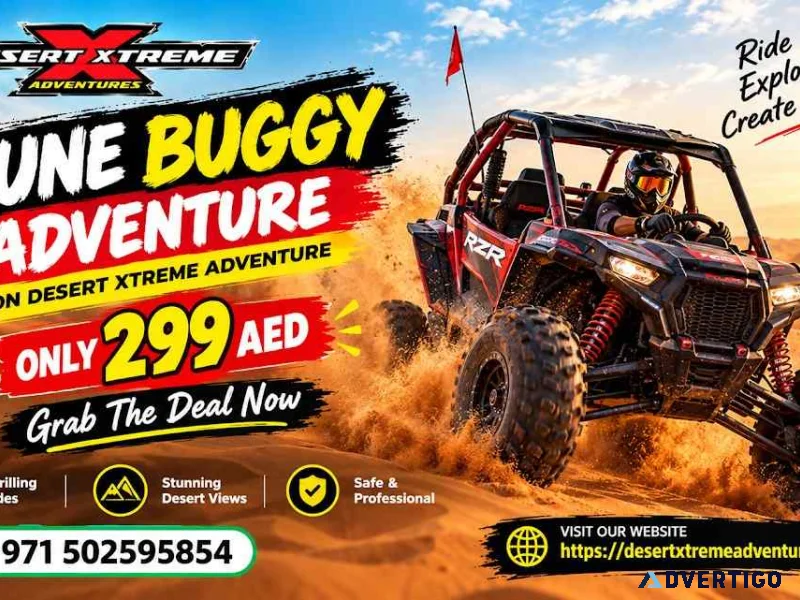 Huge deal dune buggy dubai ride aed 299 book now