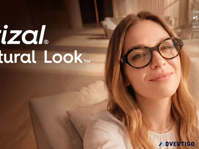 Crizal lenses for a natural look in ahmedabad