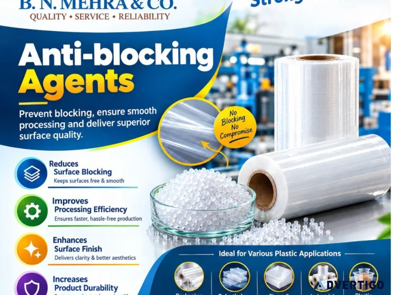 High quality anti blocking agents for polymer applications