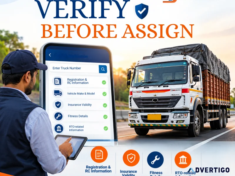 Truck verification service for transporters trucksuvidha